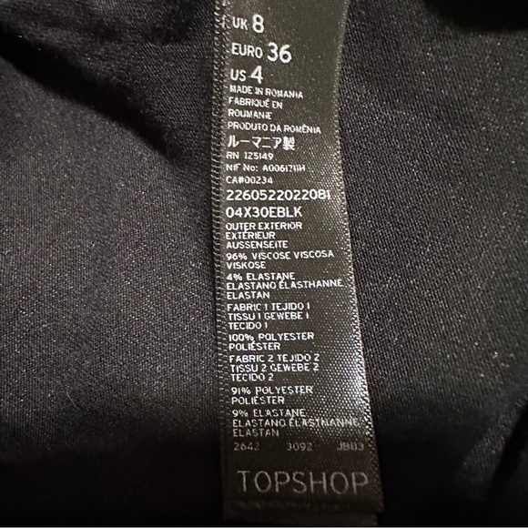 ❤️ $10 Flash Sale TopShop Sheer & faux leather top - Picture 8 of 9